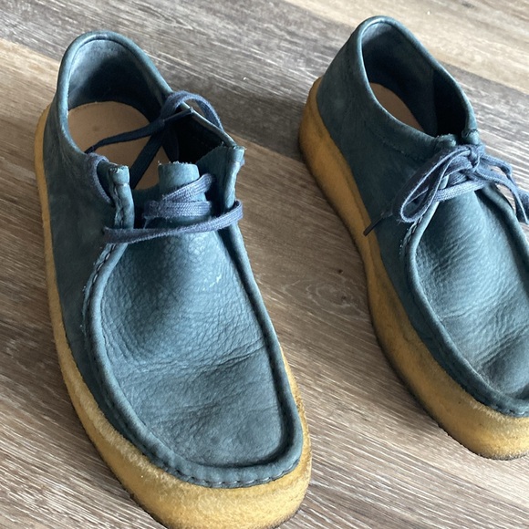 Men’s size 9 Clark’s original wallabee chukka in Teal - Picture 7 of 17